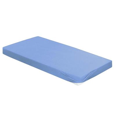 Spannbettlaken IRISETTE "Neptun 5", blau (dunkelblau), B:150cm L:200cm, Interlock-Jersey, Obermaterial: 100% Baumwolle, Laken Image