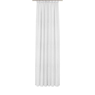 Gardine WIRTH, weiß (sanftes weiß), B:1000cm H:225cm, Polyester, Gardinen, Fertig-Store mit FB 1:3 nach Maß Image