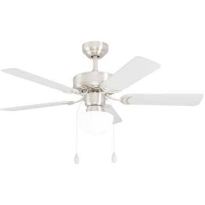 EGLO LED Deckenleuchte "CADIZ Deckenventilator", grau (nickelfarben), Ø 106,60cm H: 46,10cm, Lampen, Deckenlampe, Ventilator mit Licht, Wendeflügel, Zugkette, Ø 107 cm Image