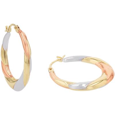 Paar Creolen AMOR "2023585", gold (gelbgoldfarben), Ohrringe, Damen, Gelbgold 375 Image