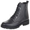 Schnürstiefelette REMONTE, Damen, Gr. 44, blau (dunkelblau), Leder, unifarben, klassisch, Schuhe, Blockabsatz, Stiefelette, Schnürboots, Flats im Used Look