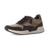 Keilsneaker GABOR ROLLINGSOFT, Damen, Gr. 42, braun (dunkelbraun, beige), Veloursleder, Glattleder, sportlich, Schuhe, Schnürschuh, Halbschuh, Freizeitschuh mit seitlichem Reißverschluss
