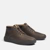 Schnürboots TIMBERLAND "SENECA BAYMID LACE UP SNEAKER", Gr. 45, grau (medium grau full grain), Leder, sportlich, Schuhe, Winterstiefel, Schnürstiefel, Winterschuhe