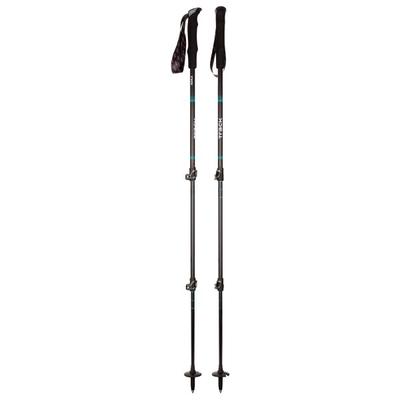 Kohla - Track Wanderstock - Trekkingstöcke Länge 105 - 140 cm schwarz/blau Image