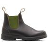 Blundstone - Stout Brown Leather With Olive Elastic #519 - Freizeitstiefel 38 - Regular | EU 38 grau