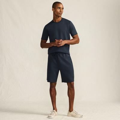 Luxe Shorts, Men, size: 40-42, regular, Blue, Cotton/Polyester/Poly-blend, by Lands' End