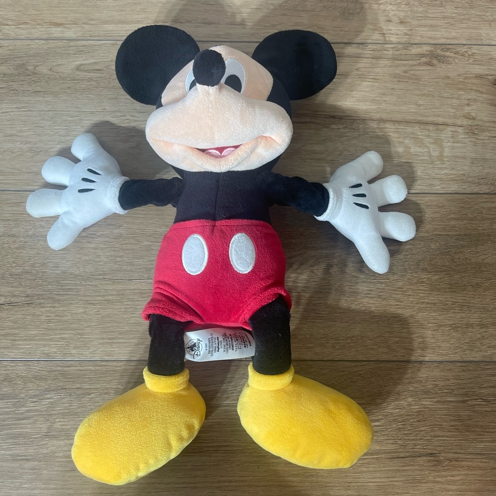 Disney Toys | Disney Mickey Mouse Plush Toy 18” Stuffed Animal Classic Mickey Disney Clubhouse | Color: Black/Red | Size: Osg