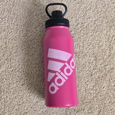 Adidas Dining | Adidas Pink Stainless Steel Water Bottle | Color: Black/Pink | Size: Os