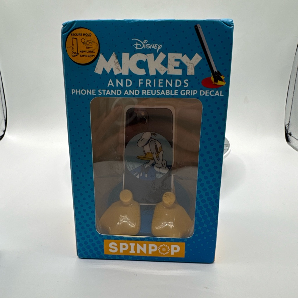 Disney Cell Phones & Accessories | Disney Cell Phone Stand Donald Duck With Reusable Grip Decal Nib | Color: Blue/Yellow | Size: Fits Most