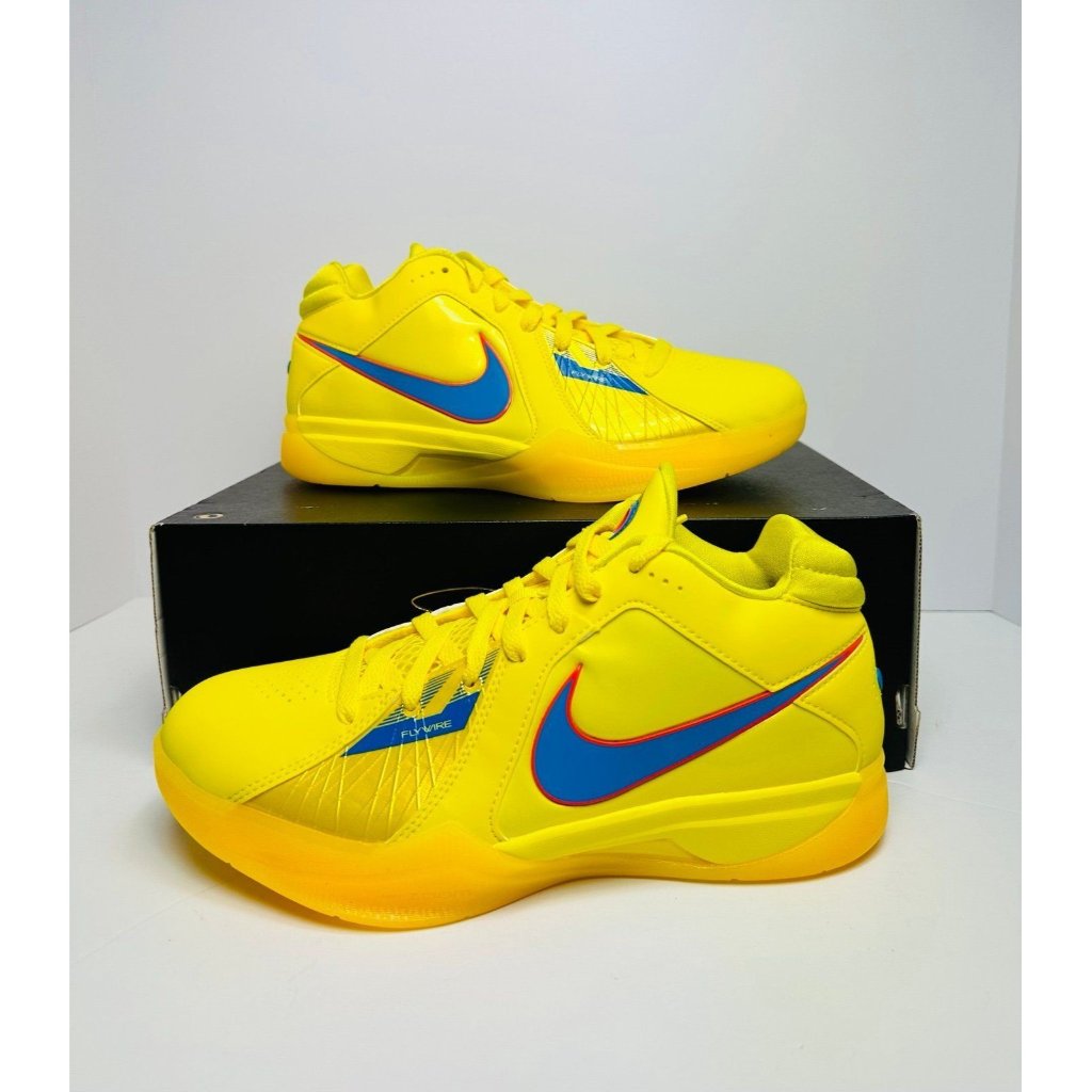 Nike Shoes | 7 Men's Nike Kd Iii Retro Christmas Yellow Fd5606 700 Basketball Shoes | Color: Yellow | Size: 7