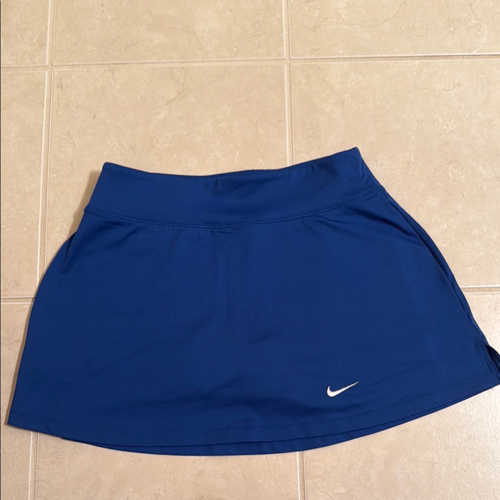 Nike Skirts | Blue Nike Dri-Fit Tennis/Golf Skirt With Shorts Underneath | Color: Blue | Size: S