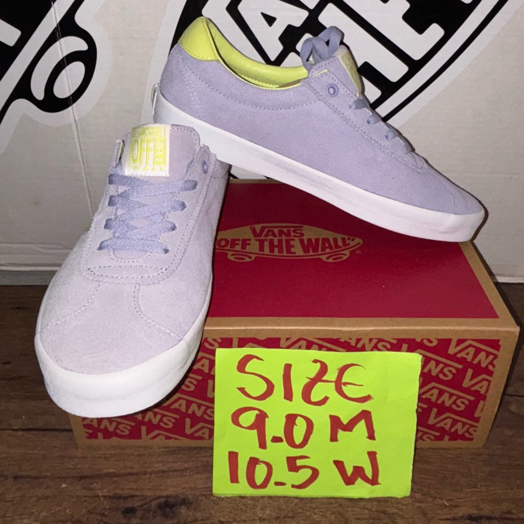 Vans Shoes | Vans Sport Low Sz 9.0 Men’s 10.5 Women’s | Color: Purple/White | Size: 9
