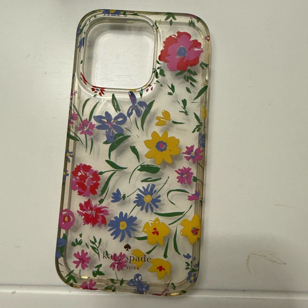 Kate Spade Cell Phones & Accessories | Kate Spade Floral Phone Case Multicolor Protective Cover | Color: Blue/Pink/Yellow | Size: 14 Pro