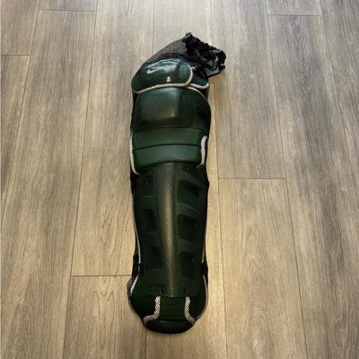 Nike Accessories | $350 Nike Vapor Pro Baseball Catchers Leg Guards 18" Pbp512-336 Black/ Green | Color: Black/Green | Size: Os