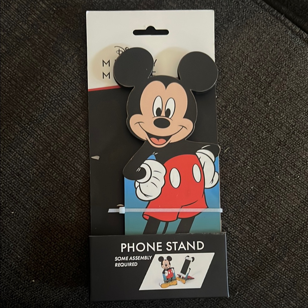 Disney Cell Phones & Accessories | Disney Mickey Mouse Phone Stand Black And Red | Color: Black/Red | Size: Os