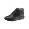 Stiefelette WALDLÄUFER, Damen, Gr. 6,5, schwarz (schwarz, gemustert), Nubukleder, Lackleder, Basic, Schuhe