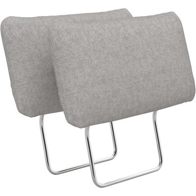 Kopfstütze SIT & MORE "Moreno", grau (hellgrau), B:50cm H:25cm T:12cm, 95% Polyester, 5% Polyamid, Polsterauflagen Image