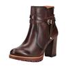 High-Heel-Stiefelette PIKOLINOS "PIKOLINOS Stiefelette Leder", Damen, Gr. 42, braun, Leder, casual, Schuhe