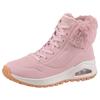 Schnürboots SKECHERS "UNO RUGGED - FALL AIR", Damen, Gr. 35, rosa, Lederimitat, Textil, unifarben, sportlich, Schuhe, Winterboots mit Air-Cooled Memory Foam Komfort-Innensohle