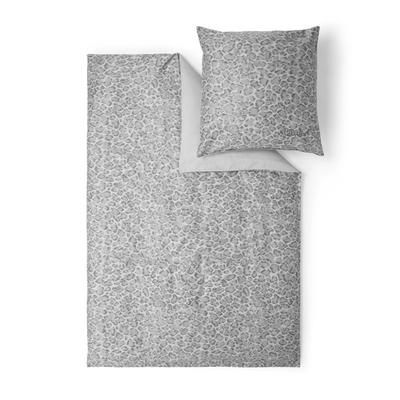 Bettwäsche S.OLIVER "Satinbettwäsche s.Oliver", grau, B/L: 155cm x 220cm, , Mako-Satin, B/L: 80cm x 80cm, Mako-Satin, Obermaterial: 100% Baumwolle, Bettwäsche, im modernen Leo-Look Image