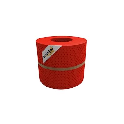 zaun|zu® Sichtschutz PP Premium Gelocht 15 Prozent Streifen Rot 26m Image