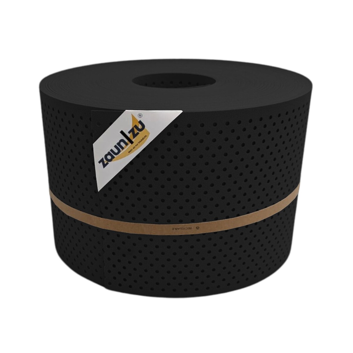 zaun|zu® Sichtschutz PP Premium Gelocht 15 Prozent Streifen Tiefschwarz 50m Image