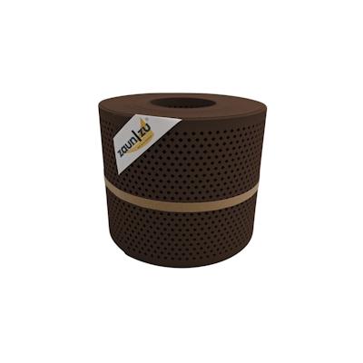 zaun|zu® Sichtschutz Premium Gelocht Diamant-Muster für Doppelstabmatten Braun 26m Image
