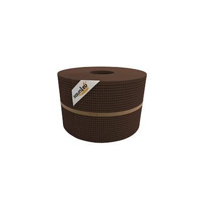 zaun|zu® Sichtschutz PP Premium Gelocht 30 Prozent Streifen Braun 50m Image