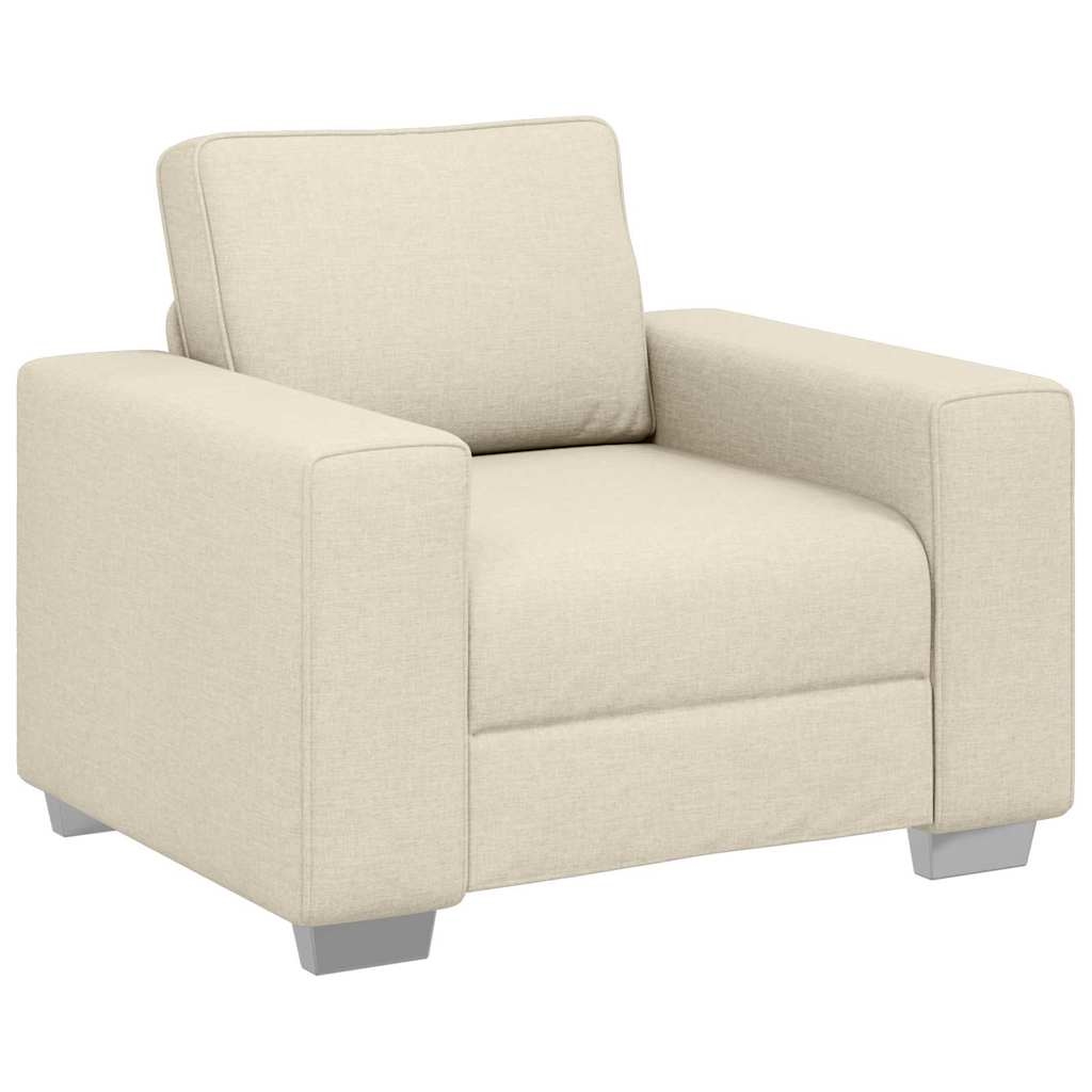 vidaXL Sofa Beige 100 x 80 x 82 cm Leinenmischgewebe Image