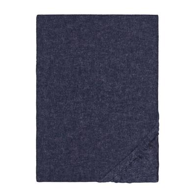 biberna Spannbetttuch Melange uni marine, 1x 90x190 cm - 100x200 cm Image