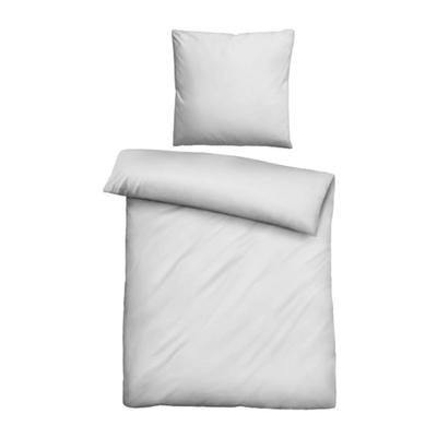 biberna Tencel Bettwäsche UNI silber/grau, 1x 155x220 cm + 1x 80x80 cm