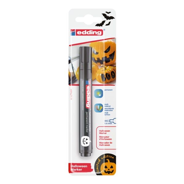 Edding Permanent-Marker »3110 Halloween Marker« 1,5 - 3 mm, schwarz schwarz Image