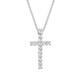 Elli Halskette Damen Kreuz Anhänger Elegant mit Kristallen aus 925 Sterling Silber