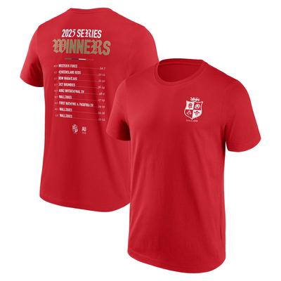 British & Irish Lions 2025 Champions Fixtures Grafik-T-Shirt – Rot Image