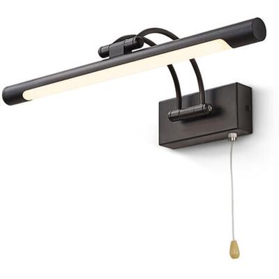Shmshng - led Schlafzimmer Wandleuchte 8W IP44 Spiegel Wandlampe Badbeleuchtung Mattschwarz Image