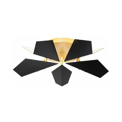 Design-Deckenleuchte Schwarz mit Gold 5-flammig - Sinem Image