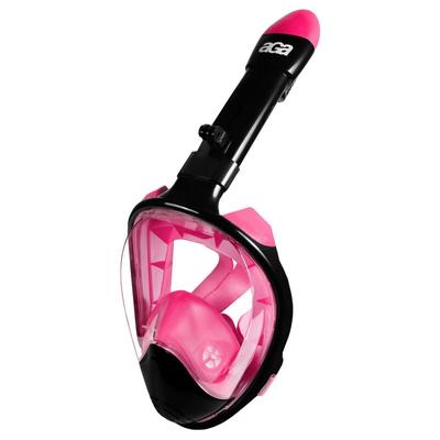 Aga Vollgesichts-Schnorchelmaske l/xl Schwarz/Rosa Image