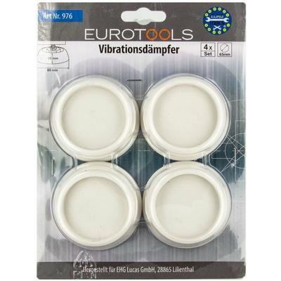 Schwingungsdämpfer Vibrationsdämpfer für Spül - und Waschmaschine, 4-er Set, weiß, EUROTOOLS Image
