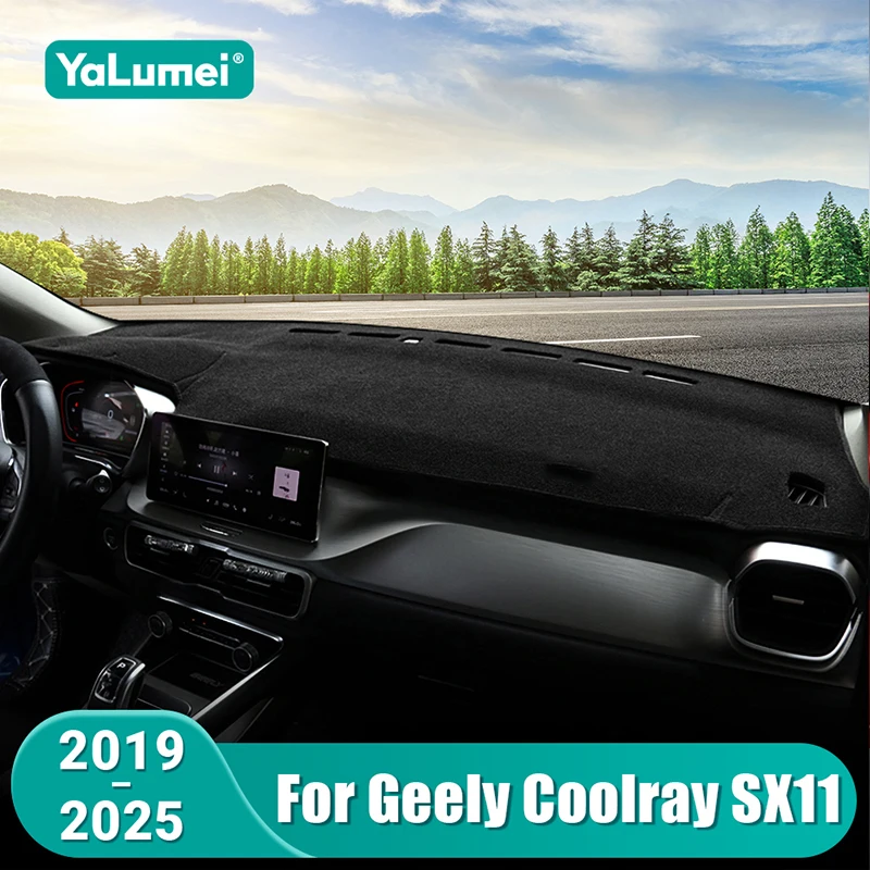 Für Geely Coolray SX11 2019 2020 2021 2022 2023 2024 2025 Auto Dashboard Matte Sonnenschutz Instrument Schreibtisch Nicht-slip Abdeckung Zubehör Image