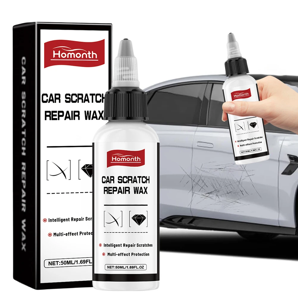 50 ml Auto-Kratzer-Reparaturwachs, Multi-Effekt-Schutz, Kfz-Polierwachs, Auto-Puff-Kratzerwachs zur Reparatur von Hautunreinheiten Image