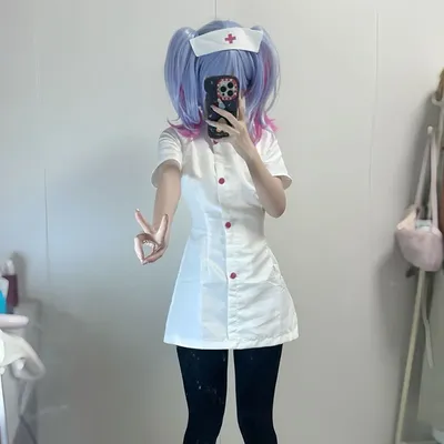 Anime Miku Kaninchen Loch Arzt Cosplay Kostüm Erwachsene Frauen Krankenschwester Uniform Hut Kleid Nette Sexy Anzüge Halloween Kleidung Outfits Image