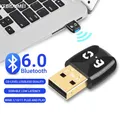 Adattatore Bluetooth 6.0 USB Bluetooth 5.3 per PC Dongle Adaptador Mouse wireless Keyborad Ricevitore audio musicale Trasmettitore USB