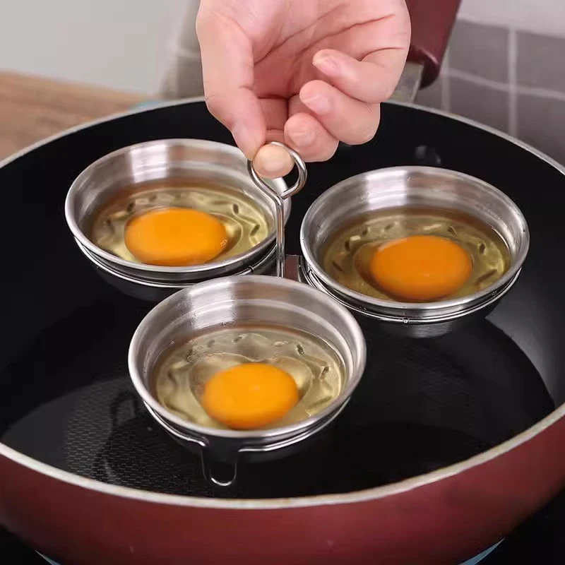 Edelstahl Ei Wilderer Wilderei Pan Form Ei Dampfer Gedämpfte Ängste Form Hoousehold Kreative Backen Kochen Küche Gadgets