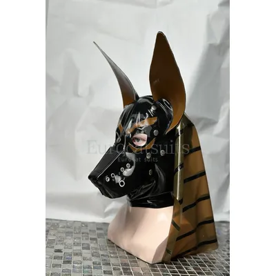 Latexmaske Sexy Gummihaube Fetischmaske Latexkostüm Einzelformung ohne Spleißen Lücken Club Image