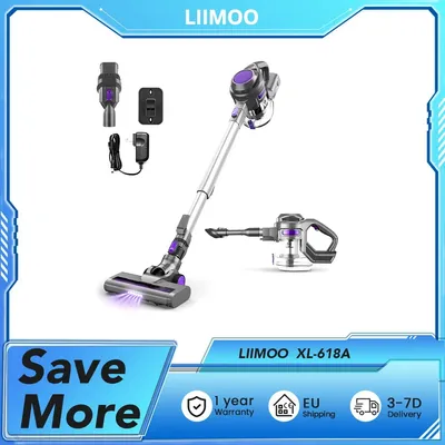 LIIMOO XL-618A, 45 kPa leistungsstarke Saugleistung und langlebige Akkulaufzeit, nur 2,9 Pfund schwer, 1,65 l Staubbecher, abnehmbar Image
