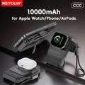 Cavo USB C portatile USB C Power Bank magnetico wireless da 10000 mAh Supporto per batteria esterna a ricarica rapida per Apple Watch iPhone Samsung