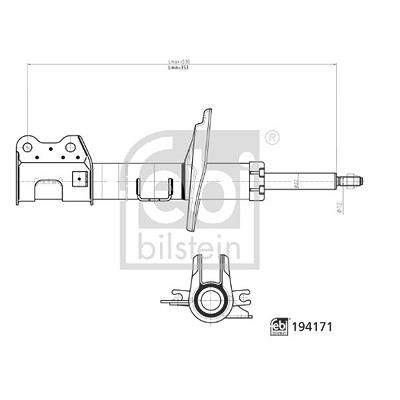 Febi Bilstein Stoßdämpfer [Hersteller-Nr. 194171] für Citroën, Fiat, Peugeot Image