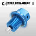 M12xP1.5 Bullone di scarico olio magnetico per Yamaha YZ125 YZ250 YZ250X YZ 80 WR 250 WR250R WR250X YZF WRF 40 MT-25 MT-03 YZF-R2 YZF-R3