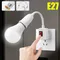 Tête de lampe rotative à prise directe, convertisseur de lampe à douille E27 avec interrupteur, support de lampe à prise ue US, lampe de Table LED, Base de lampe ﻿
