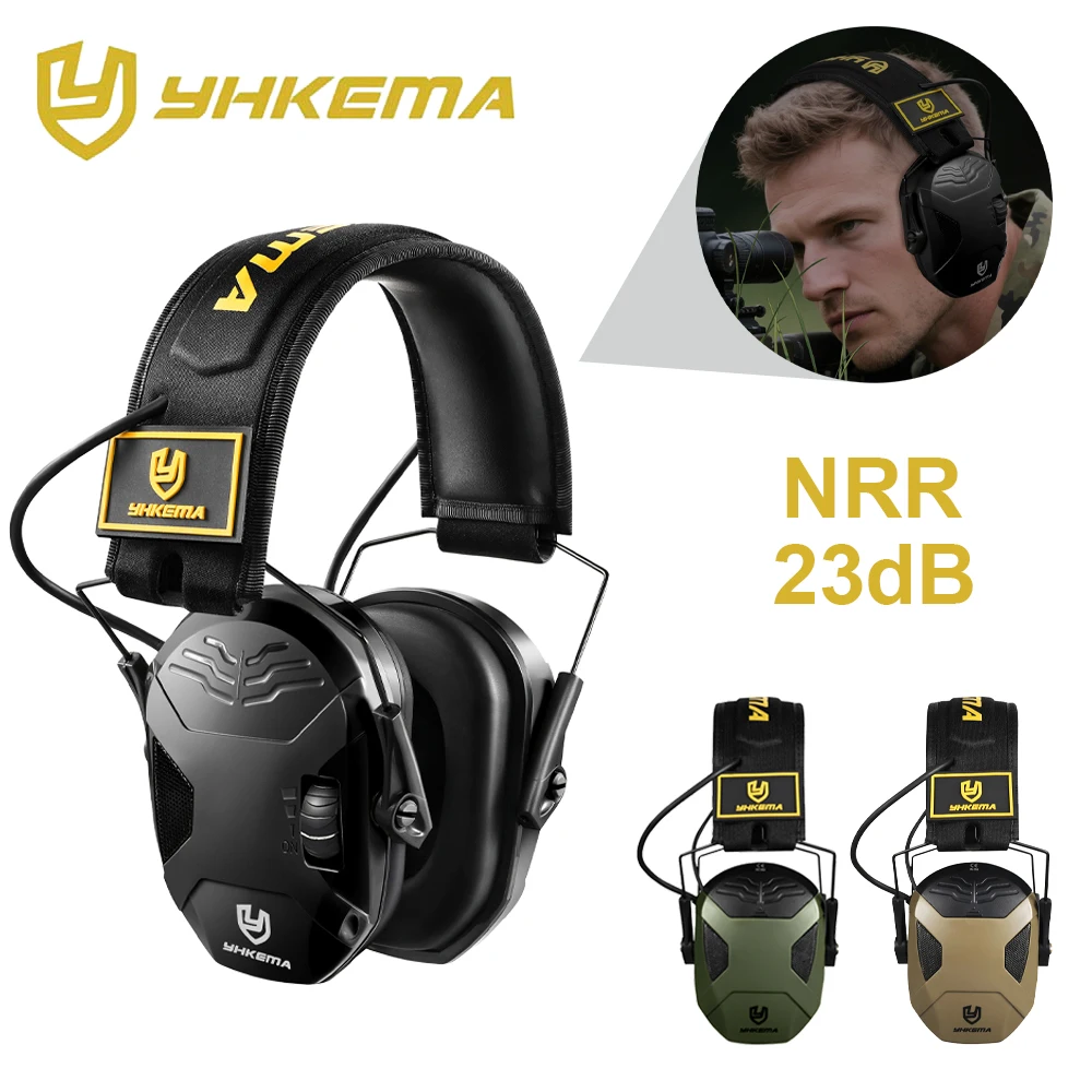 Taktische Elektronische Schießen Ohrenschützer Outdoor Jagd Sound Pickup Noise Reduction Schutz Hören Headset YHKEMA Image